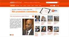 Desktop Screenshot of angonoticias.com